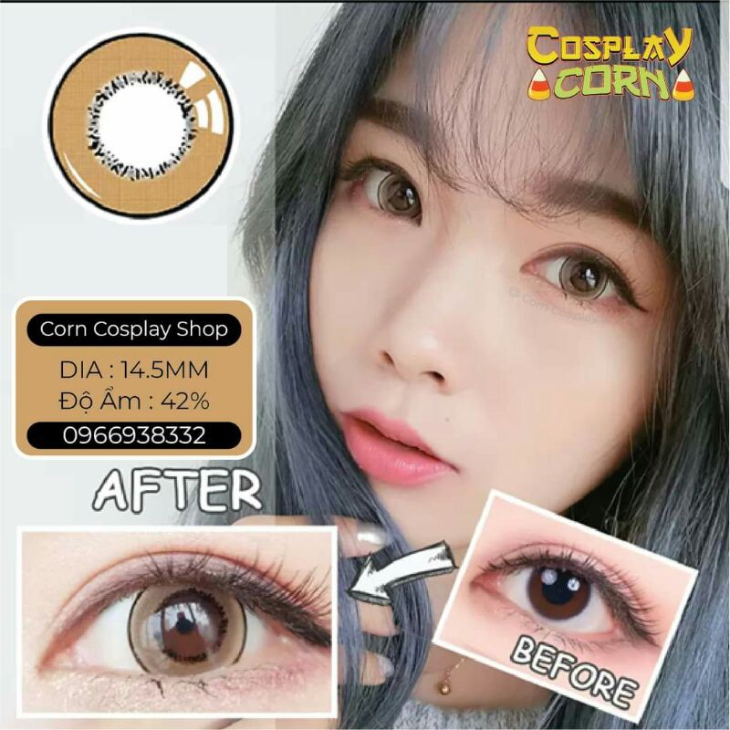 Lens villa cosplay - kính áp tròng hóa trang cosplay nhiều màu và độ cận