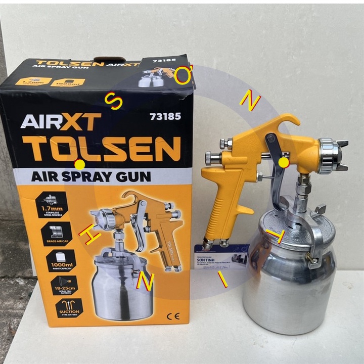 Súng xịt sơn 1.7mm TOLSEN 73185 1000ml BÉP