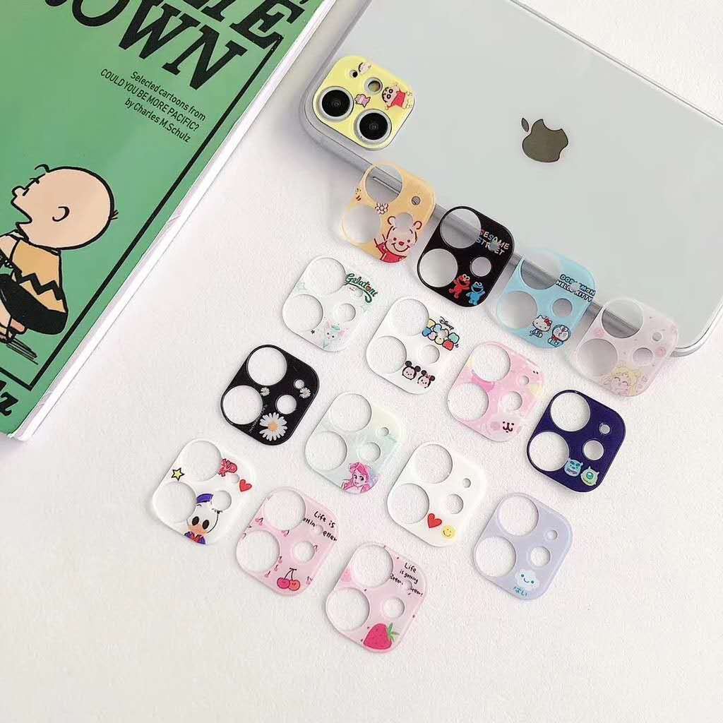 Hoạt Hình Miếng Dán Bảo Vệ Ống Kính Máy Ảnh Họa Tiết Gấu Pooh Cho Iphone 11 I11