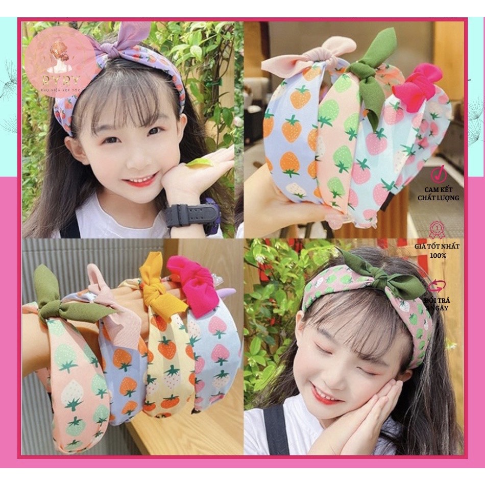 BỜM CÀI TÓC NƠ BỌC VẢI BẢN TO CUTE CHO BÉ
