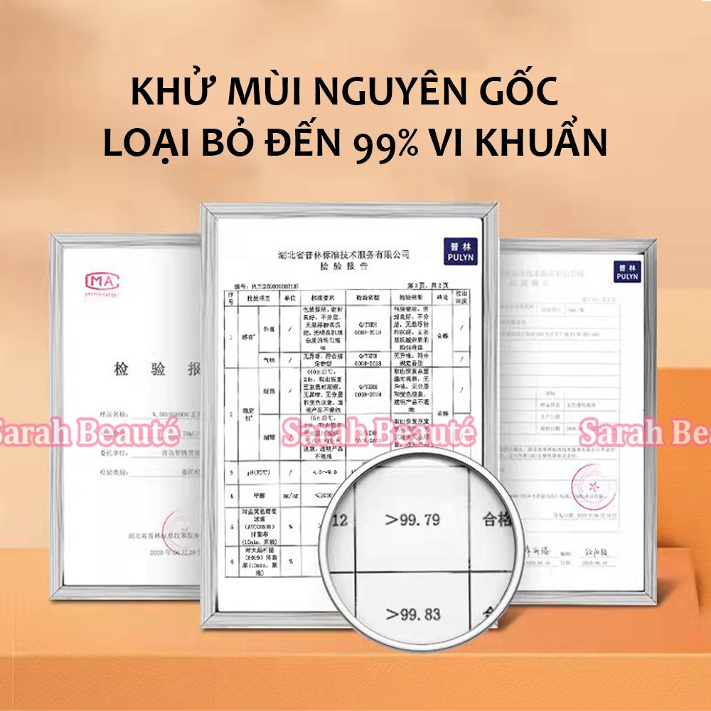 Xịt thơm quần áo DKY siêu thơm lâu, chống muỗi, chống nấm - Sarah Beaute MP60