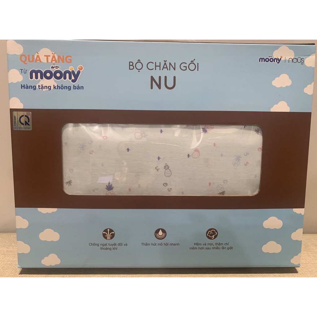 [Mẫu Mới] 1 Set Mền Gối Nus quà tặng Moony