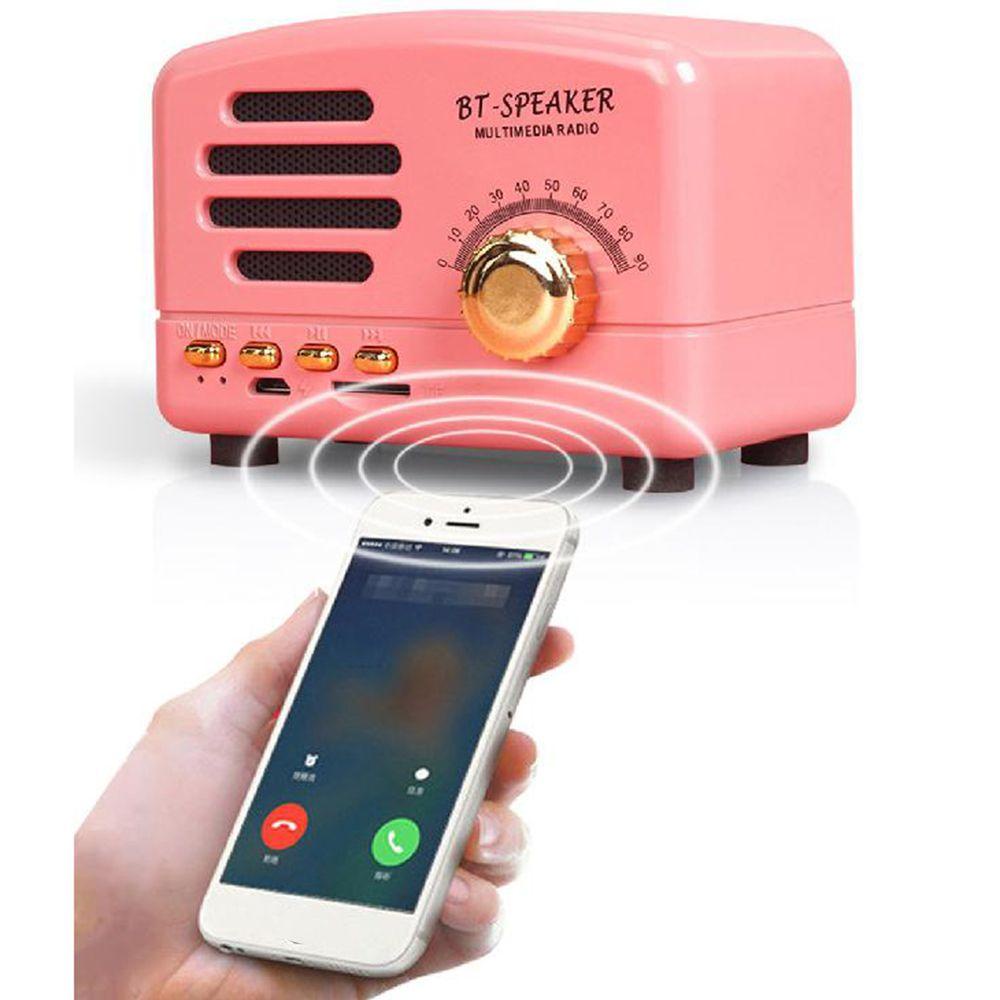 Loa Bluetooth Di Động Mini Phong Cách Retro
