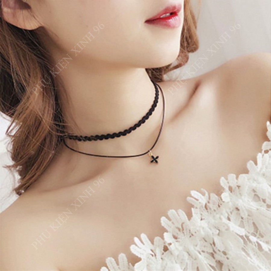 [HOT TREND] Vòng Cổ retro choker Phong Cách Hàn Quốc / Dây đeo cổ họa tiết ren