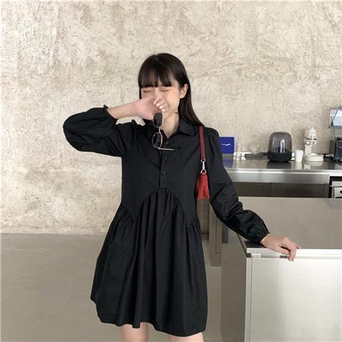 Đầm sơ mi dài tay thiết kế mới thanh lịch thời trang mùa xuân hè dành cho nữ