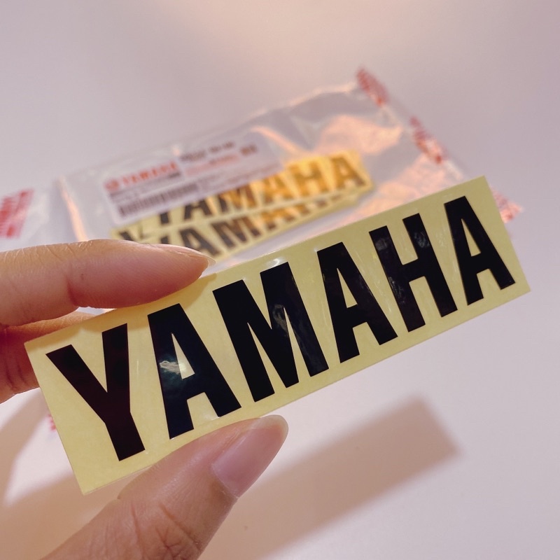 Decal tem chữ YAMAHA 12x2,8cm cao cấp Chính hãng Yamaha