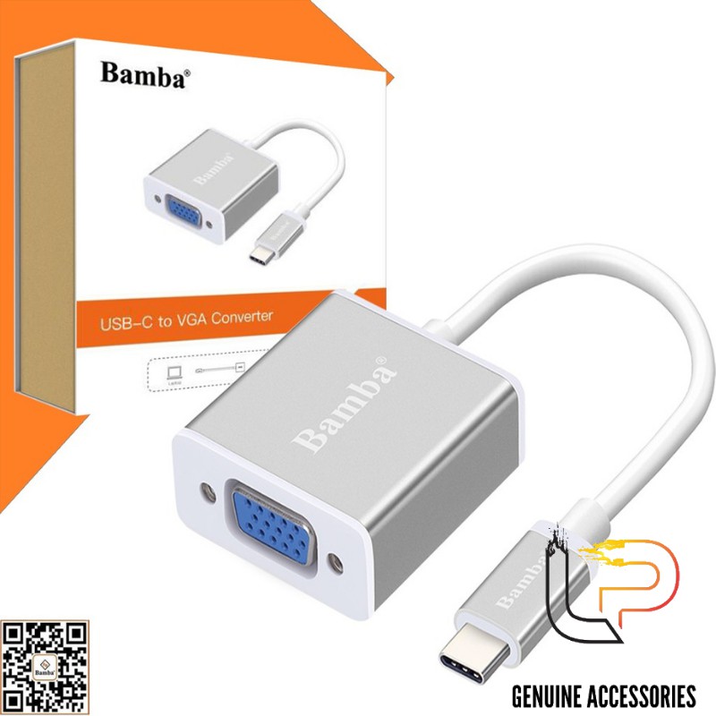 CÁP CHUYỂN USB TYPE-C RA VGA BAMBA B4