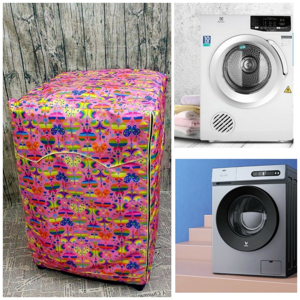 Áo Trùm Máy Giặt Vải Dù Cao Cấp cho Máy giặt LG lồng ngang 10.5kg mã FG1405H3W1 (Cao 85 cm - Rộng 60 cm - Sâu 65.5 cm)
