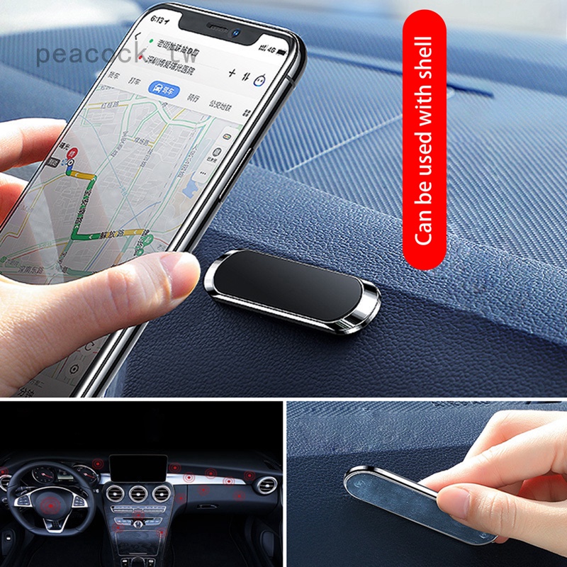 Giá đỡ điện thoại bằng kim loại từ tính gắn xe hơi tiện dụng