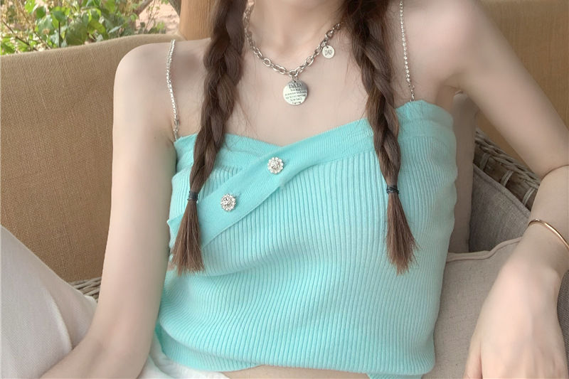 Bộ Áo Liền Quần 2 Dây Thời Trang Quyến Rũ Cho Nữ