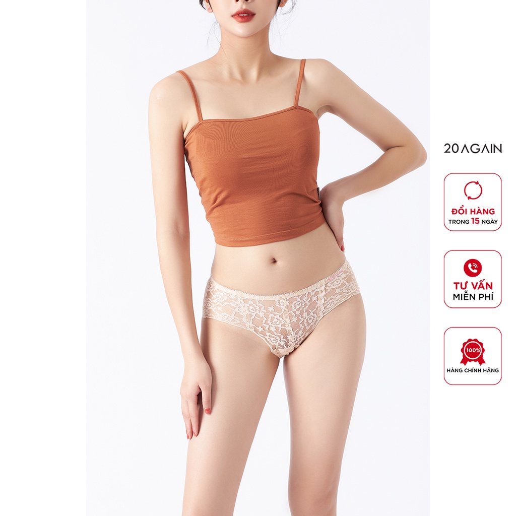 Quần lót ren nữ 20AGAIN, kháng khuẩn, thiết kế sexy, tôn vòng 3 QUA0096 | WebRaoVat - webraovat.net.vn