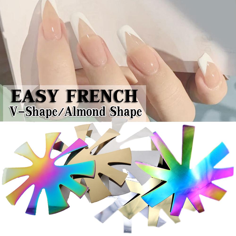 Heceh Bộ Dụng Cụ Cắt Móng Tay Acrylic Hình Chữ V Đường V Dòng Chữ V Màu Hồng Trắng Kiểu Pháp Dễ Dàng Bán Chạy|Vòng Đeo Tay Nhiều Màu Sắc Dễ Thương Xinh Xắn