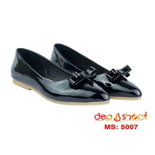 Giày Nữ Búp Bê Có Nơ Màu Đen Ngoại Cỡ Từ size 33 đến size 43 - 5007