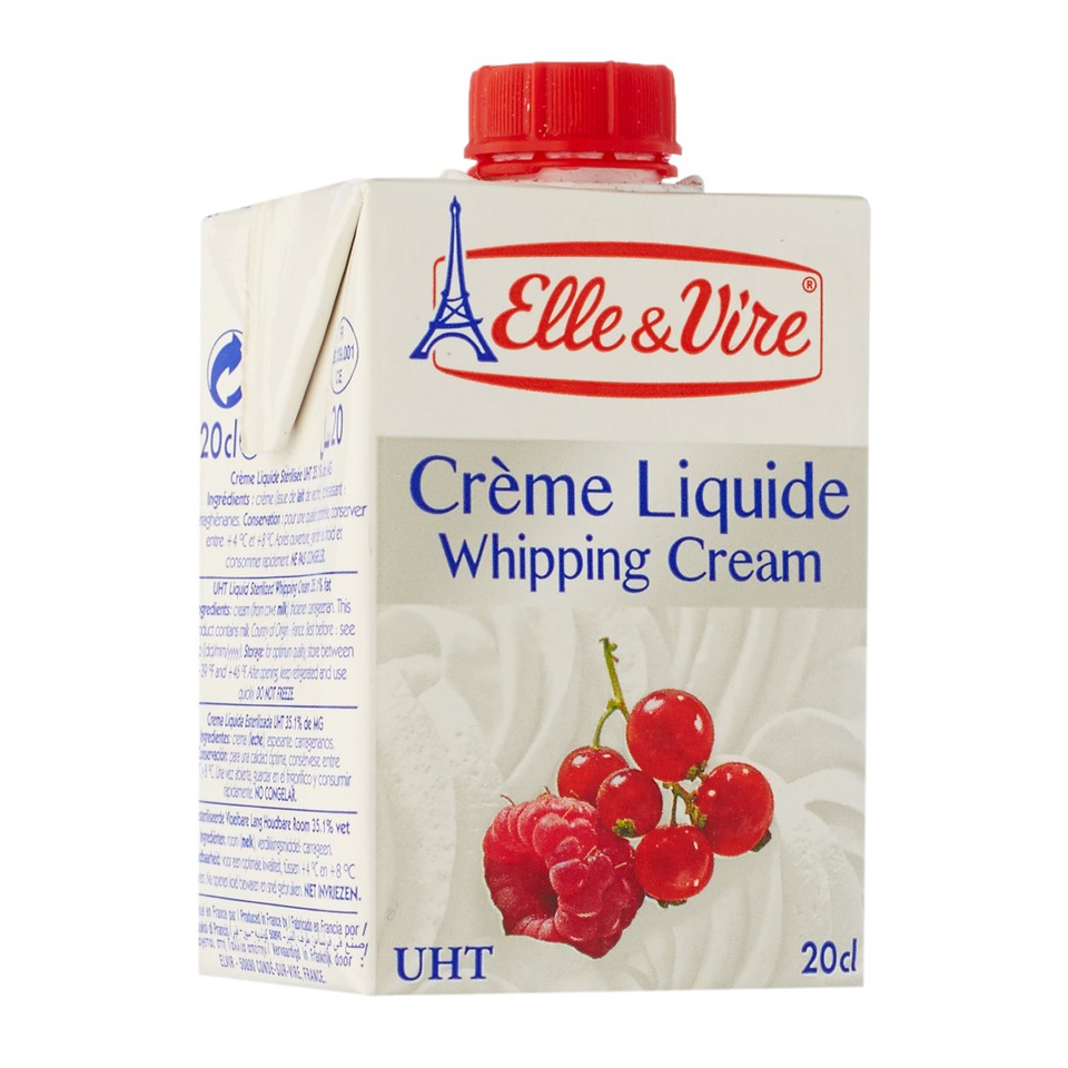 Whipping cream Elle & Vire 200ml (Kem sữa béo)