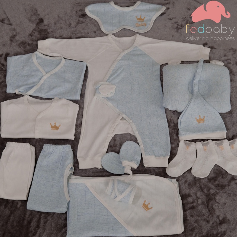 Set quà sơ sinh cho bé yêu FEDBABY 0 - 6 tháng tuổi, BỐN MÙA, 100% cotton