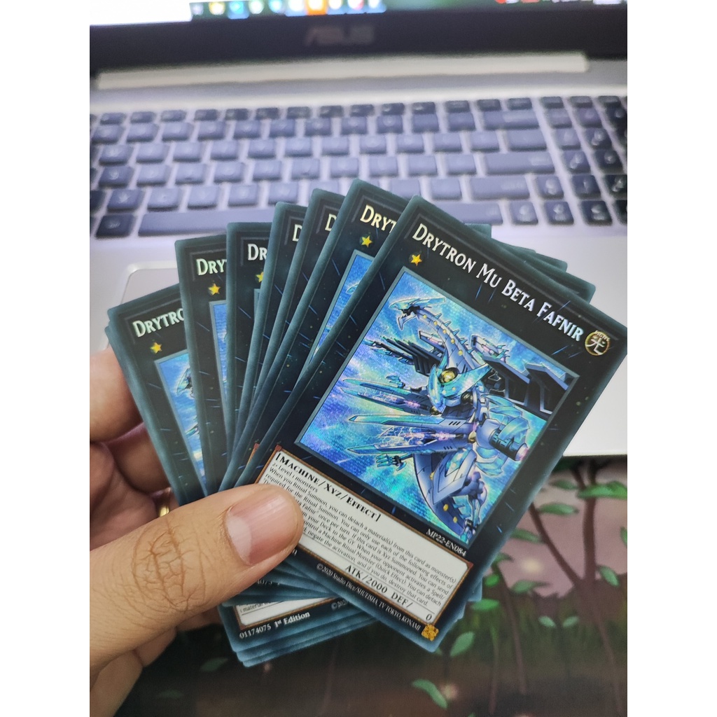 1 lá thẻ bài Drytron Mu Beta Fafnir - MP22-EN084 - Prismatic Secret Rare 1st Edition