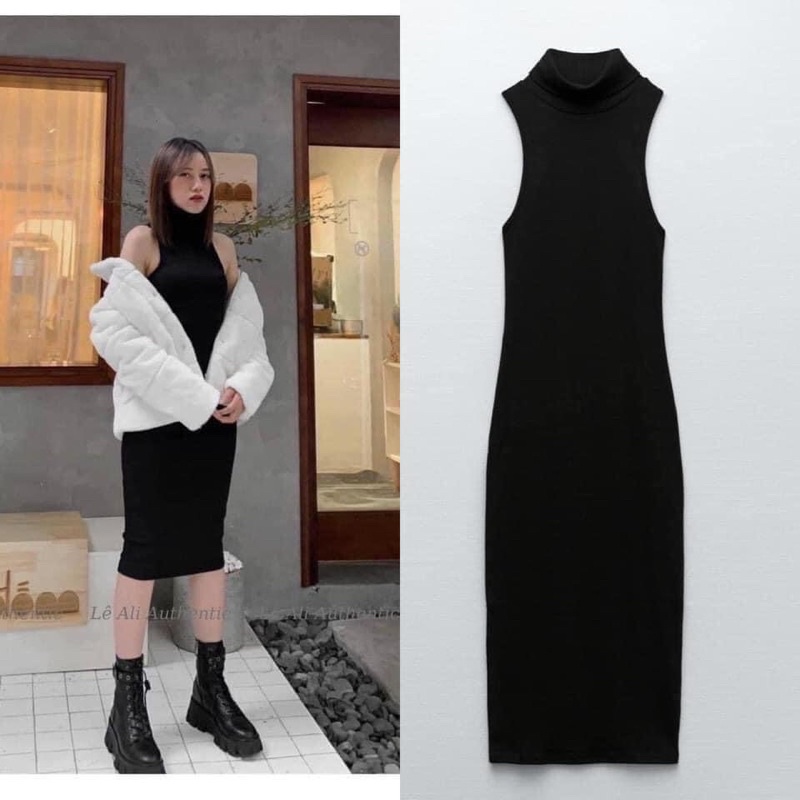 CÓ SẴN-VÁY MIDI ZARA AUTH TÔN BODY HOTHIT