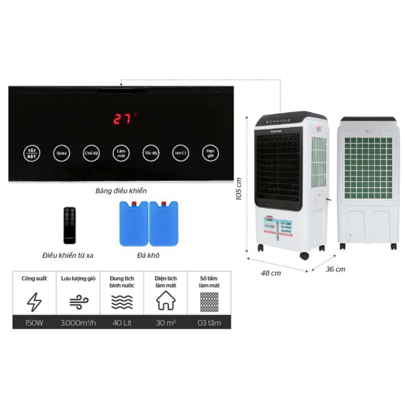 ĐIỀU KHIỂN TỪ XA QUẠT SUNHOUSE SHD7726 SHD7727