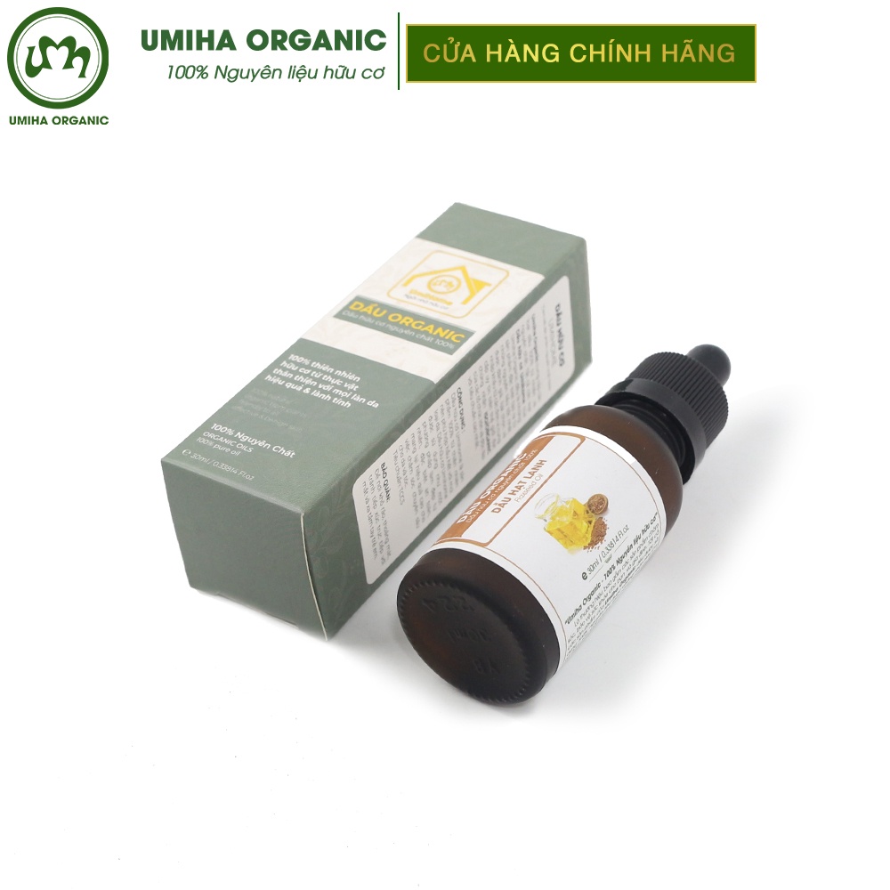 Dầu Hạt Lanh Umiha Nguyên Chất 10/30ml Ngăn Ngừa Mụn Trứng Cá Và Vẩy Nến, Giúp Căng Và Làm Mền Da