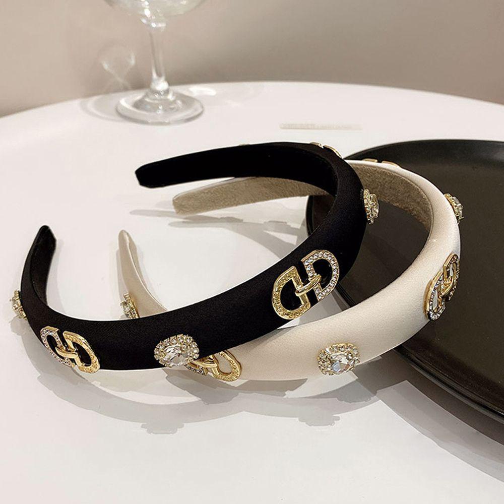 ANEMONE Băng Đô Cài Tóc Bằng Xốp Màu Trơn Phong Cách Hàn Quốc Sang Trọng Dành Cho Nữ