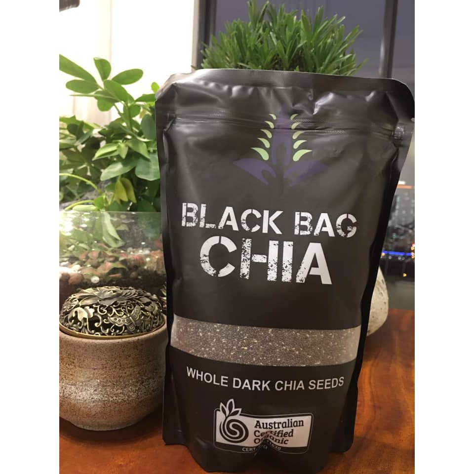 Hạt chia đen Úc- Black Bag Chia ( có ảnh thật ở cuối)