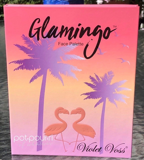 Bảng phấn má , tạo khối highlight Violet vosa glMingo pro face palette limited edition( ạut)