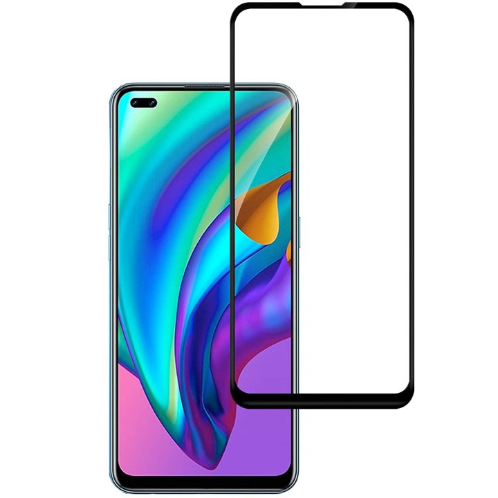 Kính cường lực Oppo A93 Full màn hình / Chống nhìn trộm / Chống vân tay / Không viền màu
