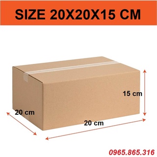 Thùng carton size 20x20x15 cm - thùng carton đóng hàng giá tốt