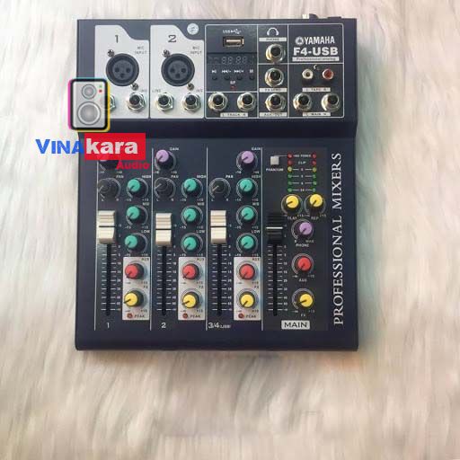 Mixer Yamaha F4, F7 Bluetooth, usb, âm thanh hay, sử dụng loa kéo, amply - Hàng chất lượng