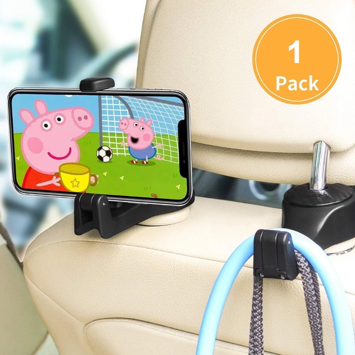 1 chiếc móc treo đồ sau ghế kiêm giá đỡ điện thoại đa năng trên ô tô JY-187 | BigBuy360 - bigbuy360.vn