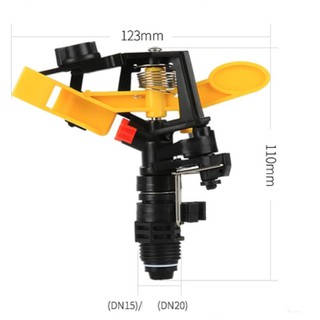 Béc tưới phun cánh đập chỉnh góc ren ngoài 21mm
