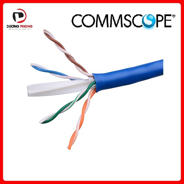 Dây Mạng COMMSCOPE/AMP Cat6 UTP Bấm sẵn 2 đầu 3m-10m (xanh) Test thông mạng trước khi giao