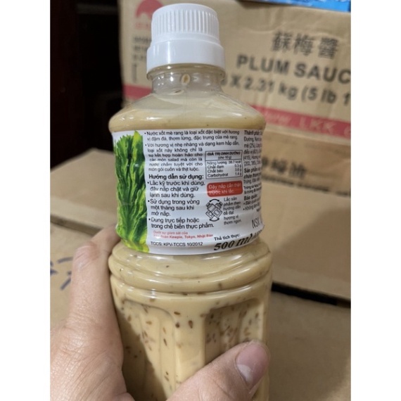 Nước chấm sốt mè rang Kewpie chai 500ml - Món ngon hơn với sốt mè rang
