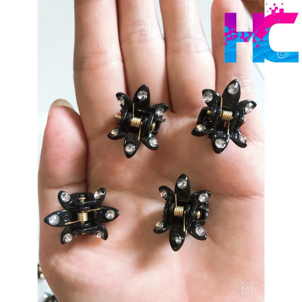 Kẹp tóc càng cua size nhỏ đính hạt