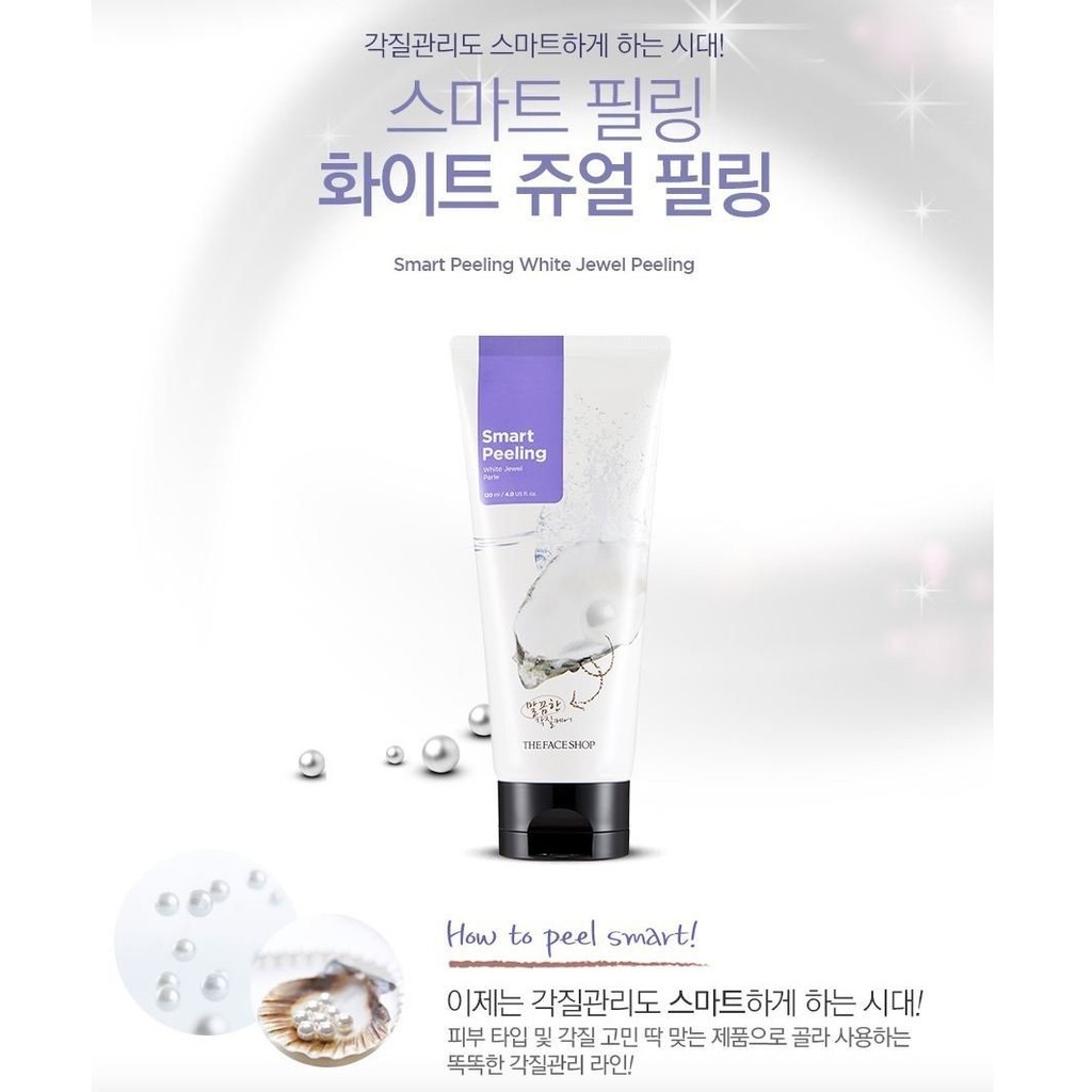Tẩy Tế Bào Chết NT201C Ngọc Trai The Face Shop White Jewel Peeling TFS Hàn Quốc (120ml) | BigBuy360 - bigbuy360.vn