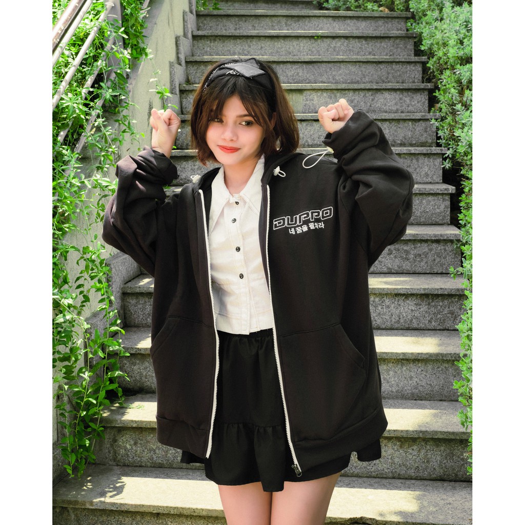 [Mã SKAMLTSM9 giảm 10% đơn 99K] Áo Khoác Hoodie ZIP DUPPO - FOLLOW YOUR DREAM
