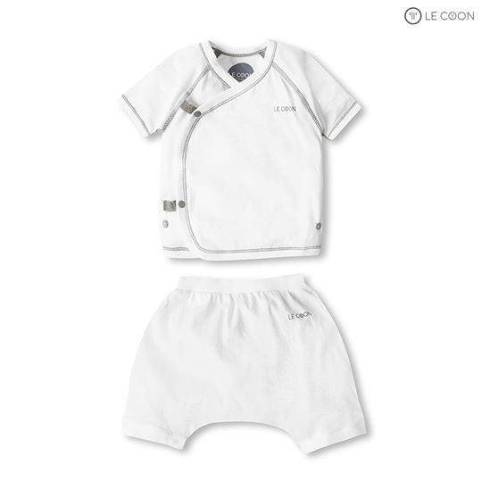 Bộ quần áo trẻ em thun cotton [Le Coon - hàng hiệu giá rẻ] áo tay ngắn quần short cho bé (trai, gái)