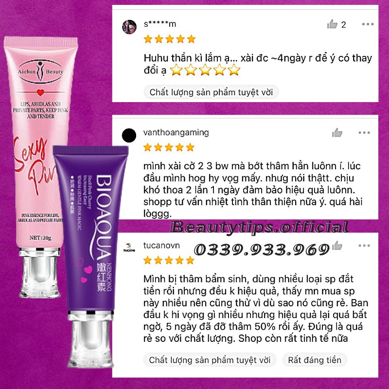 Ready Stock COD Chống Thâm Môi - Làm Hồng Môi - Làm Hồng Nhũ Hoa - Làm Hồng Vùng Kín Sexy Pink Aichun Beauty 30g Ready Stock | BigBuy360 - bigbuy360.vn