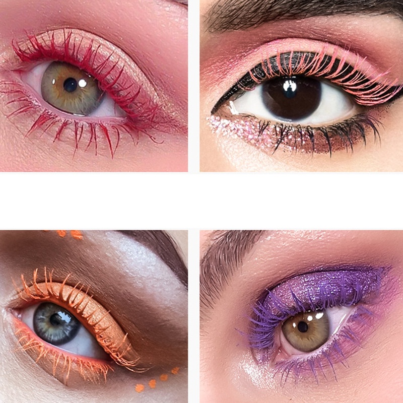 Brroa Set 9 Mascara Đầu Cọ Mịn Chống Thấm Nước Giúp Mi Cong Dài Tự Nhiên