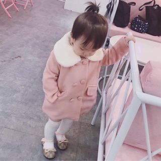 Áo dạ cổ lông