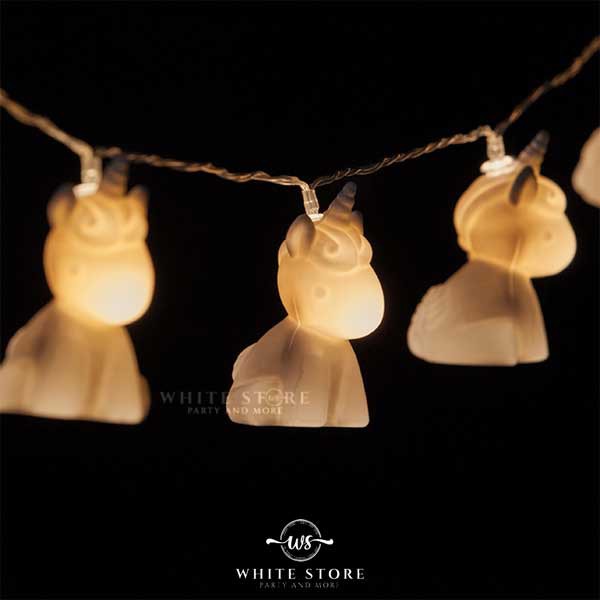 Dây ĐÈN Led UNICORN TRẮNG dùng Pin AA trang trí siêu dễ thương - WhiteStore.vn