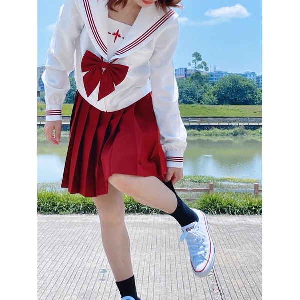 VÁY SEIFUKU HỌC SINH /TIỂU CẦN/ Tiệm nhỏ JK Lolita chính hãng Loliquesweet
