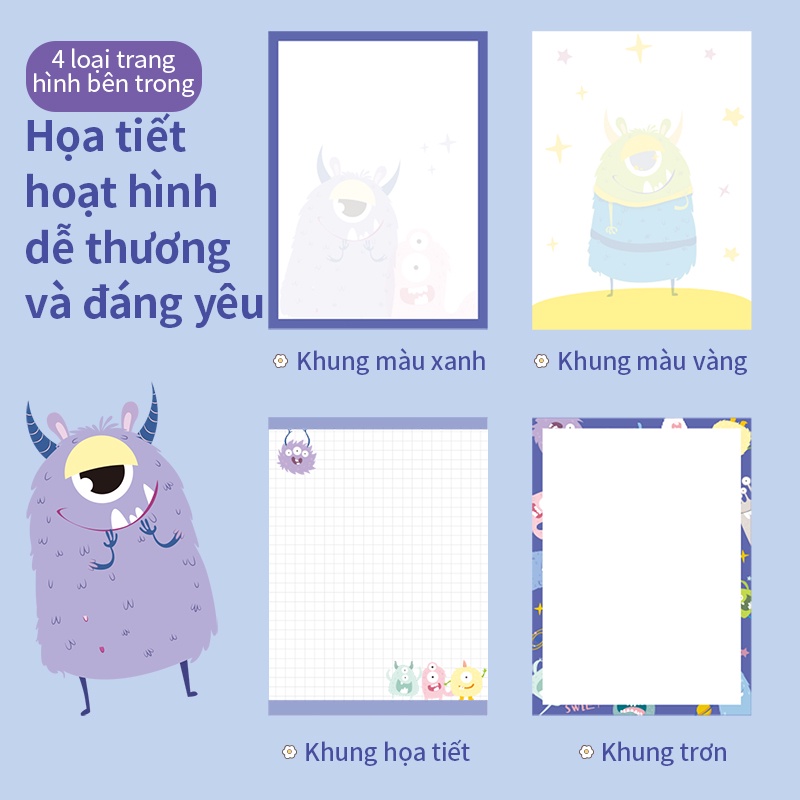 Giấy note ghi chú hoạt hình Deli x Little Hungry Devil - 21720