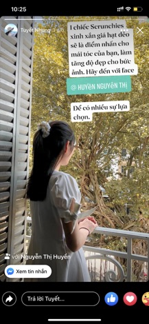 [Siêu rẻ] Buộc tóc Srunchies 2 lớp hoa cúc siêu dày dặn