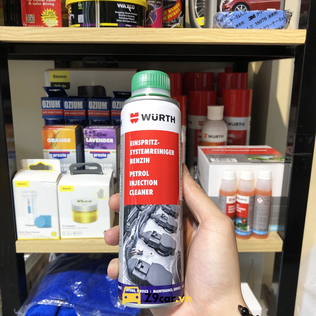Dung dịch súc béc xăng Wurth Petrol injection system cleaner 300ml