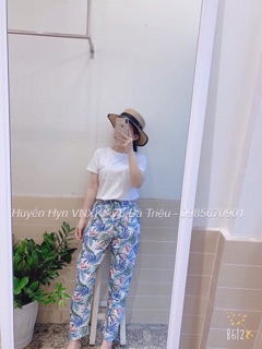 Bộ cotton quần tơ đũi