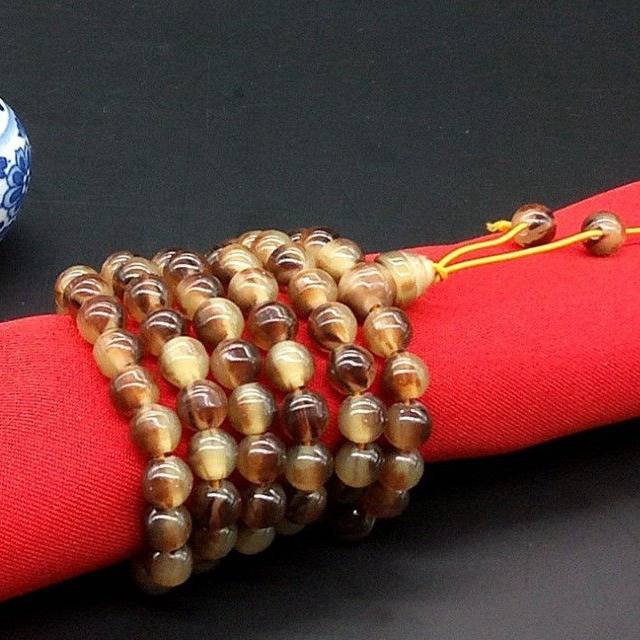 Vòng Tay Chuỗi Hạt Bồ Đề 108 Sừng Tự Nhiên