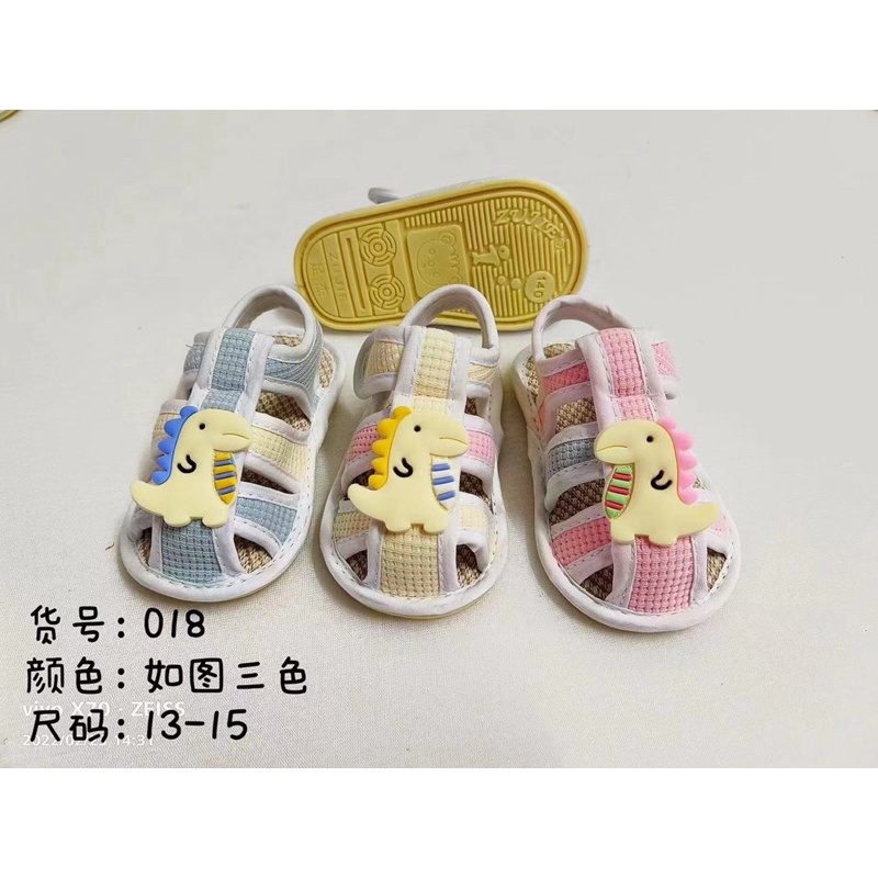 Dép tập đi đế kếp quai dán (đế cao su chống trượt)