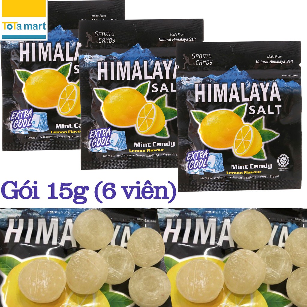 Kẹo chanh muối Himalaya gói 15g. HSD 05 2023
