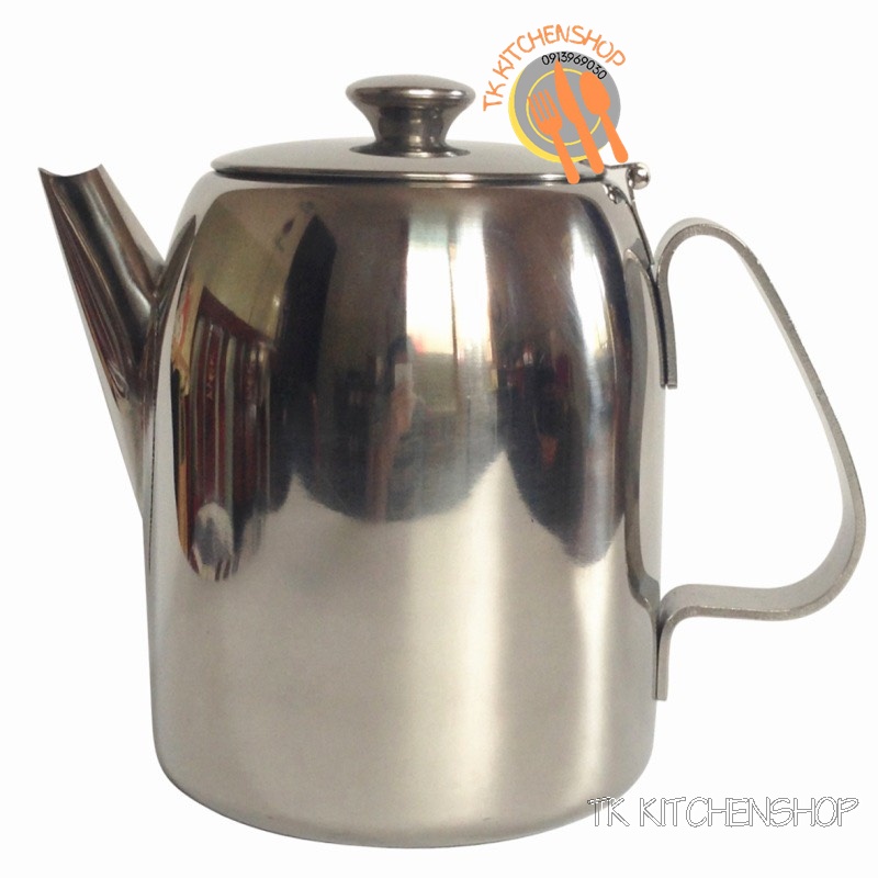 Ấm inox hàng không rót nước, trà, cafe 3 kích thước tiêu chuẩn, ấm đựng nước kiểu dáng VN AIR dày dặn cao cấp HÀNG MỚI